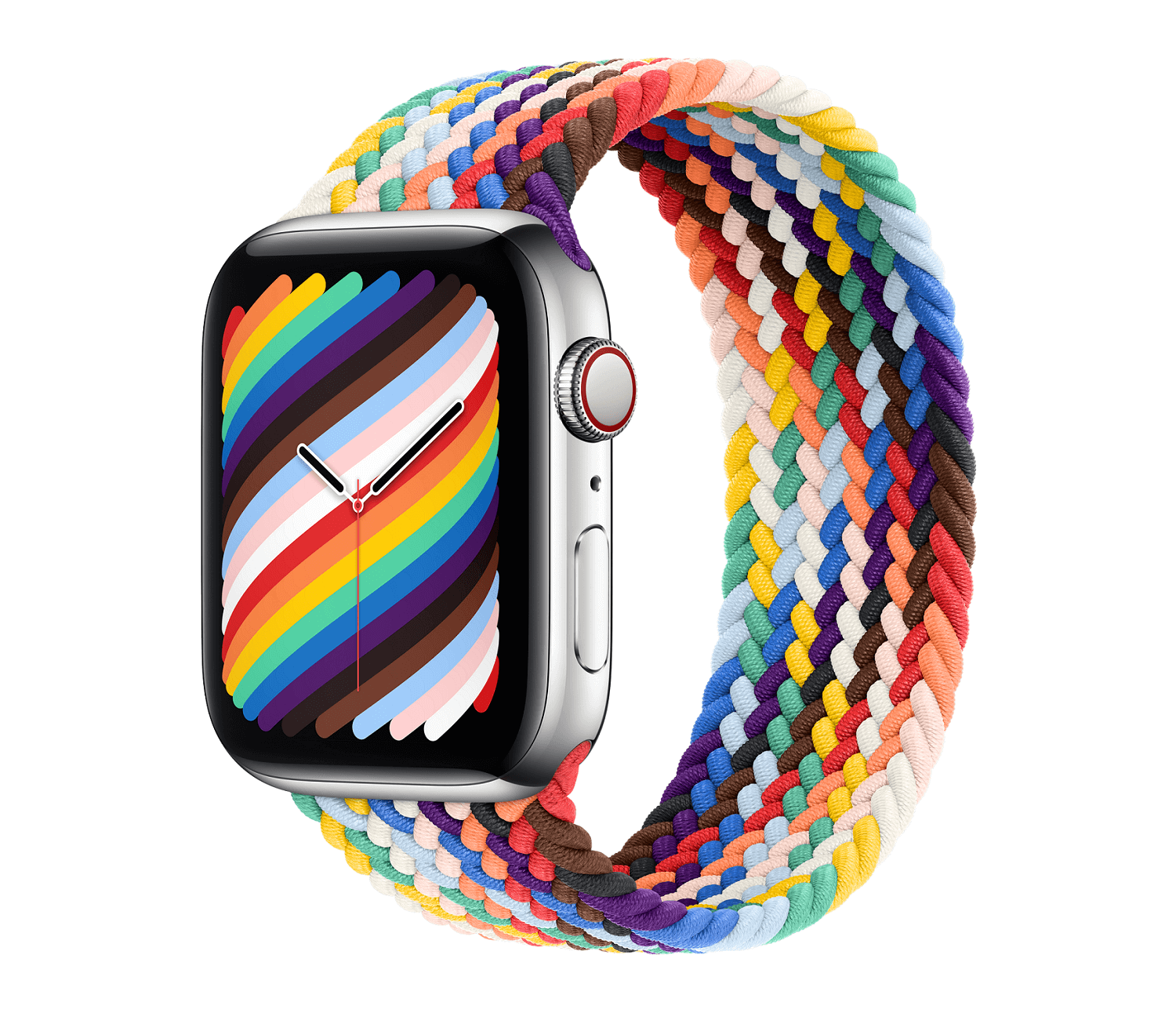 L'Apple Watch Pride Edition 2021 rappresenta anche le comunità black, latine e transgender - applewatchseries6 braidedsololoop prideedition screen hR36UAG - Gay.it
