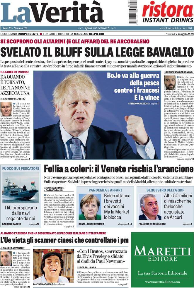 I 10 "omotransfobici" italiani del 2021 - la verita 2021 05 07 60946a9e96cea - Gay.it