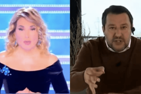 Salvini mente spudoratamente da Barbara D'Urso: "Il DDL Zan inventa un reato e processa le idee" - VIDEO - salvini durso - Gay.it