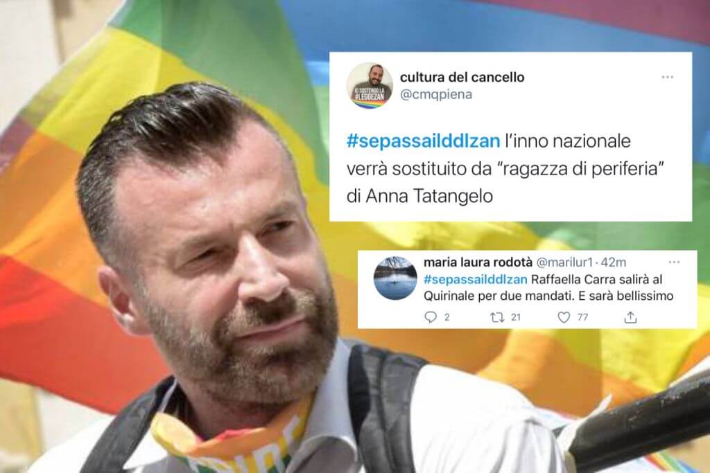 #SePassaIlDDLZan, l’hashtag vola in tendenza su Twitter: ecco i cinguettii più simpatici
