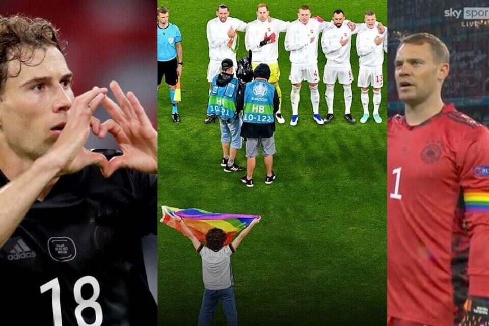 Germania - Ungheria storica partita contro l'omotransfobia - foto e video - Germania – Ungheria storica partita contro lomotransfobia - Gay.it