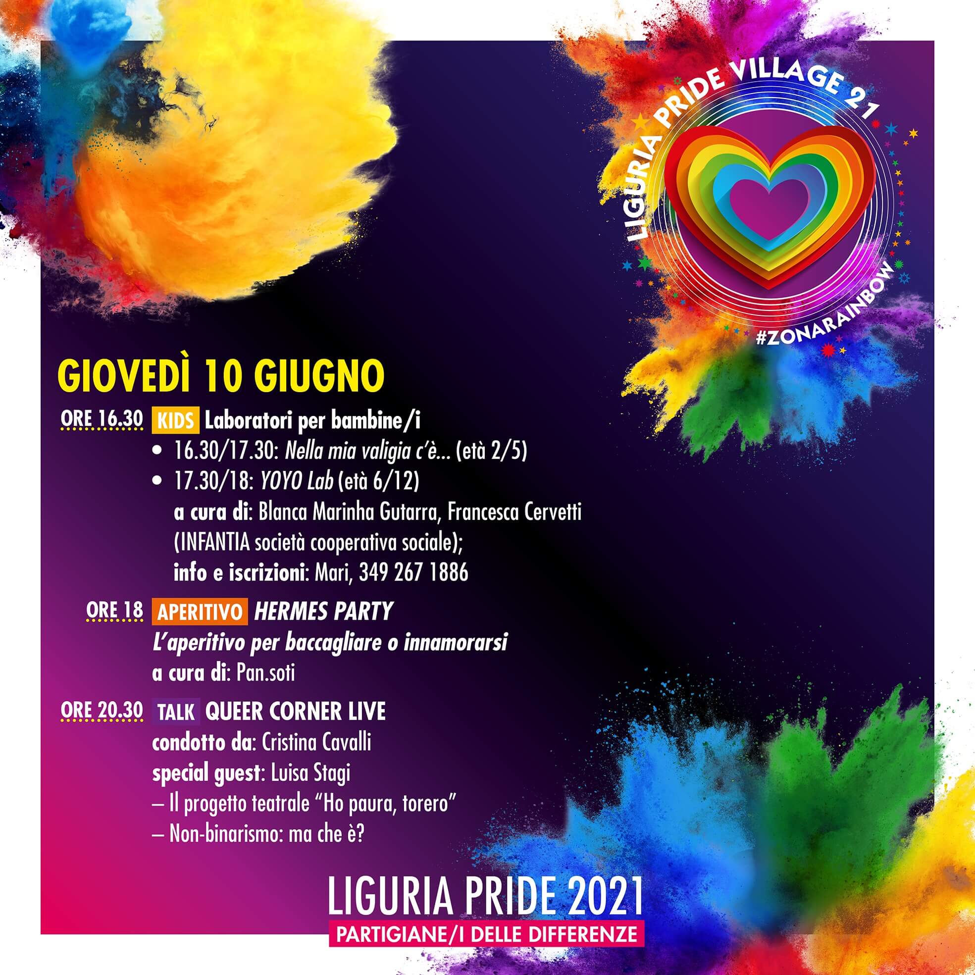 Liguria Pride 2021, tutti a Genova sabato 12 giugno - il programma della settimana - Liguria Pride 2021 tutti a Genova 8 - Gay.it