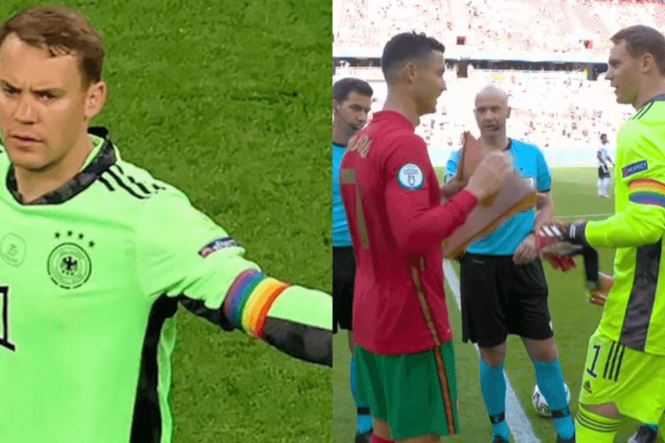 Euro 2020, niente multa UEFA per fascia arcobaleno di Manuel Neuer: "Buona causa" - Manuel Neuer - Gay.it