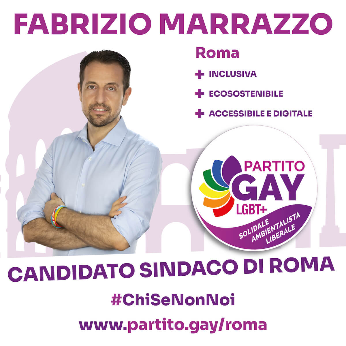 Roma, Fabrizio Marrazzo candidato Sindaco con il Partito Gay - Marrazzo Sindaco SQ - Gay.it