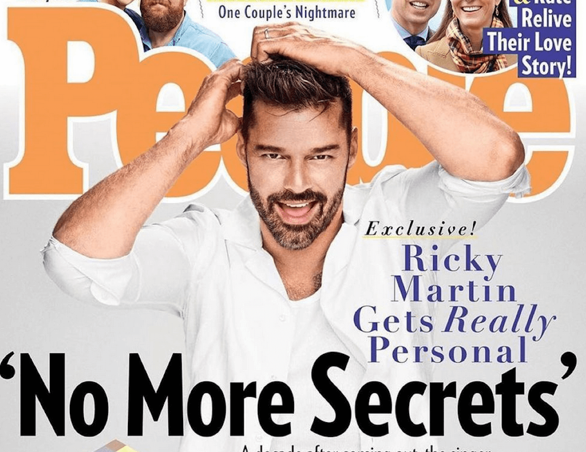 Ricky Martin “deluso” dalla mancanza di offerte recitative: “Se fosse perché sono gay sarebbe triste”