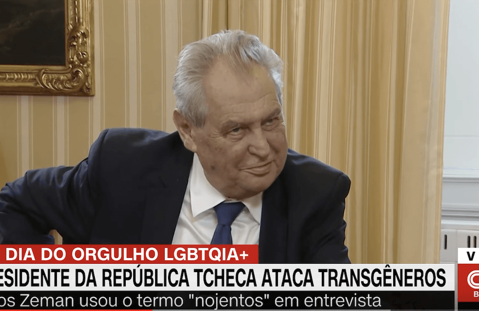 Repubblica Ceca, il presidente Miloš Zeman definisce “disgustose” le persone trans