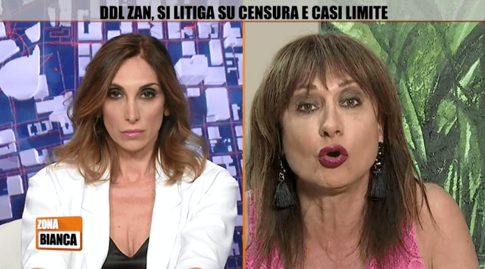 Zona Bianca: è caos sul DDL ZAN, tra fake news e commenti fuori tema sull’identità di genere