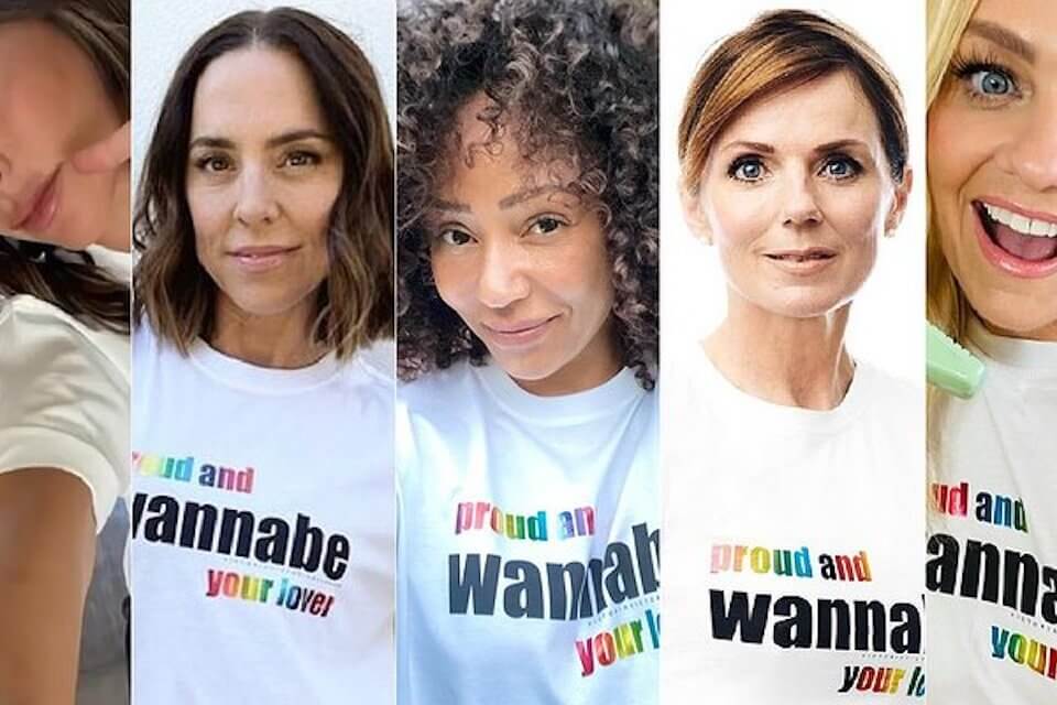 Spice Girls di nuovo insieme per una maglietta Pride a sostegno della comunità LGBTQ+