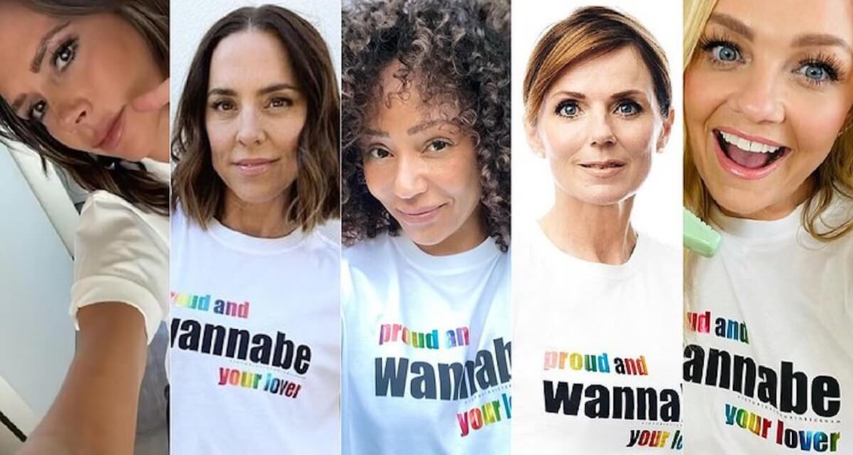 Spice Girls di nuovo insieme per una maglietta Pride a sostegno della comunità LGBTQ+