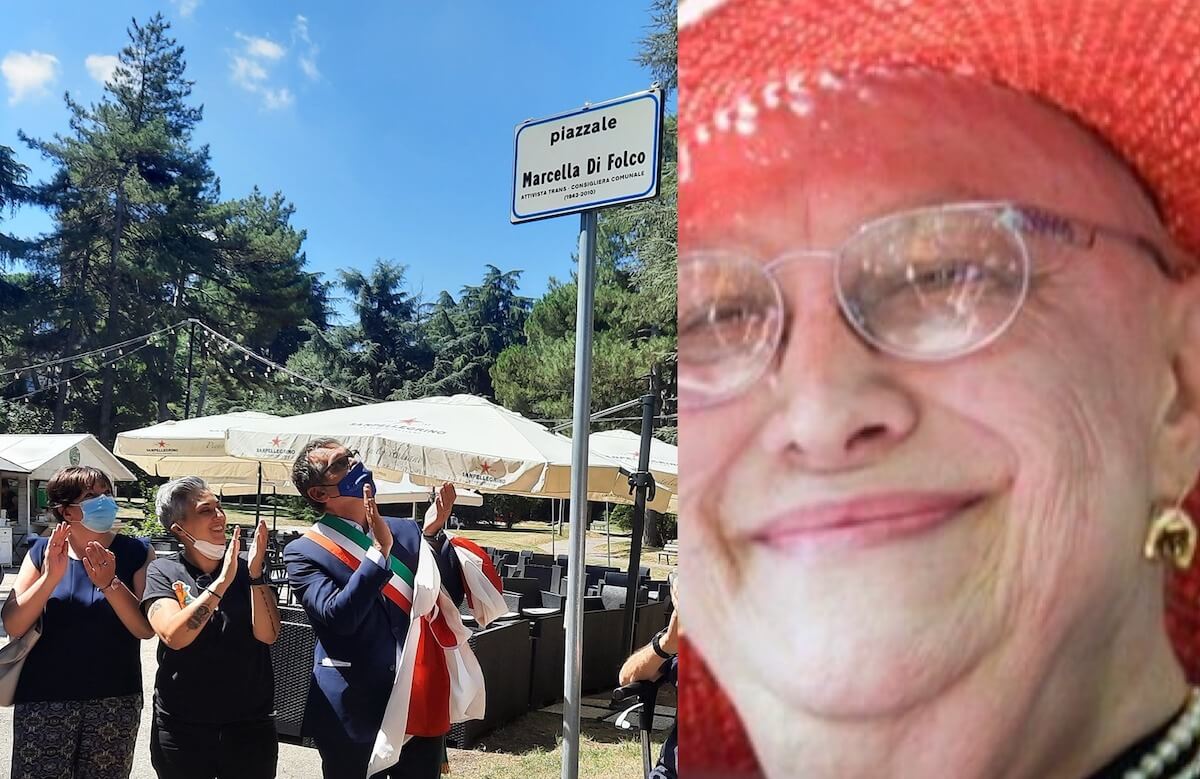 Bologna, il sindaco ha inaugurato Piazzale Marcella Di Folco, monumento della storia trans italiana