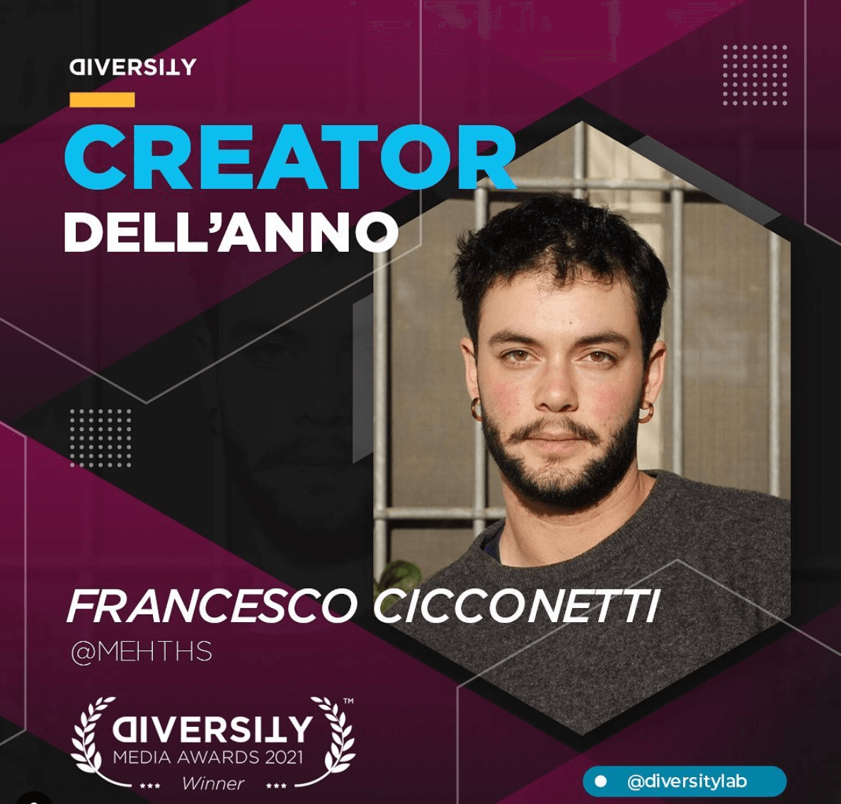 Diversity Media Awards 2021, i vincitori - trionfo Ferragnez. Ferro: "Vogliamo diritti, uguaglianza" - Diversity Media Awards 2021 2 - Gay.it
