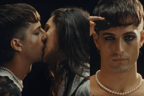 Måneskin, Damiano bacia Ethan nel videoclip di "I WANNA BE YOUR SLAVE" - VIDEO - I wanna be your slave - Gay.it
