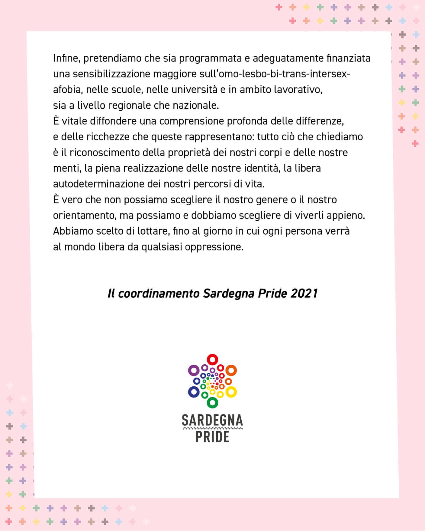 Sardegna Pride 2021, il 10 luglio tutti in piazza a Sassari e Cagliari - Sardegna Pride 9 - Gay.it