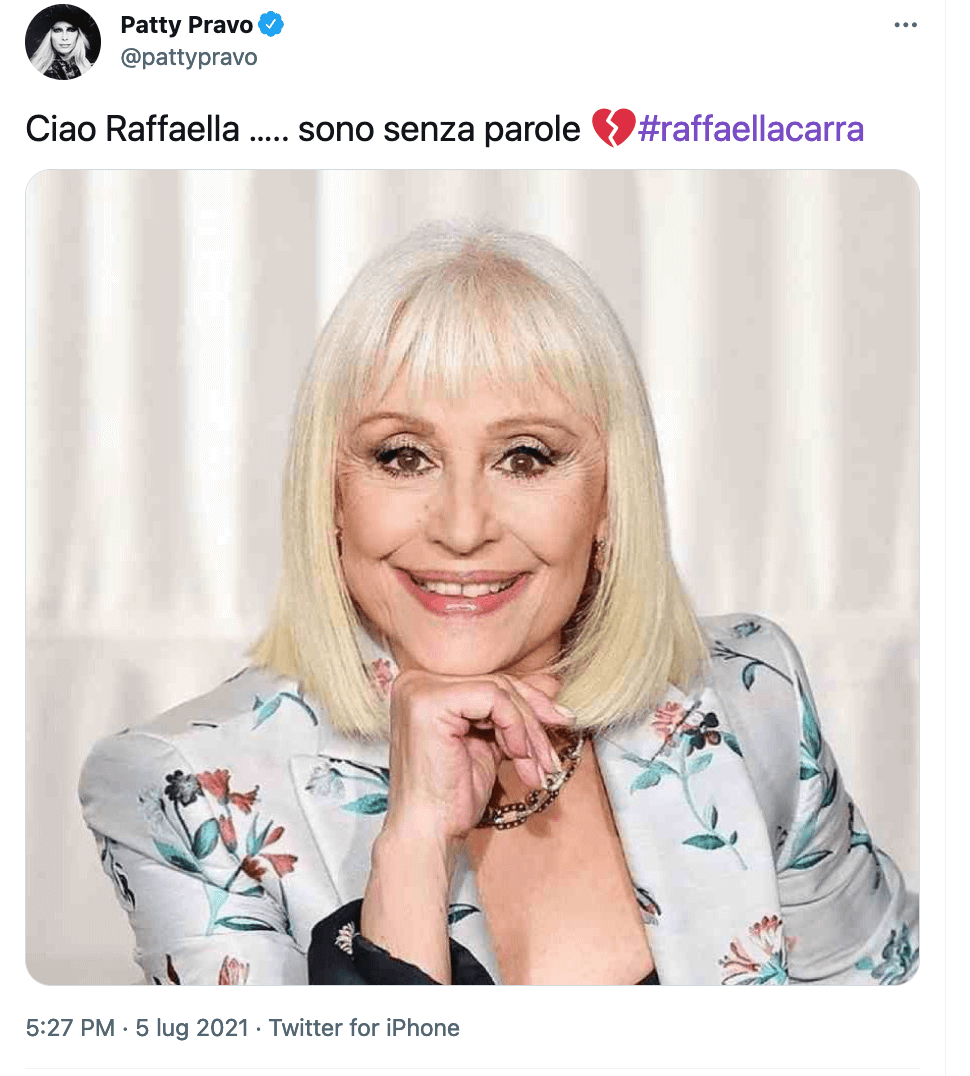 Tutti ricordano e celebrano Raffaella Carrà