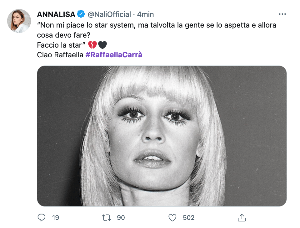 Tutti ricordano e celebrano Raffaella Carrà