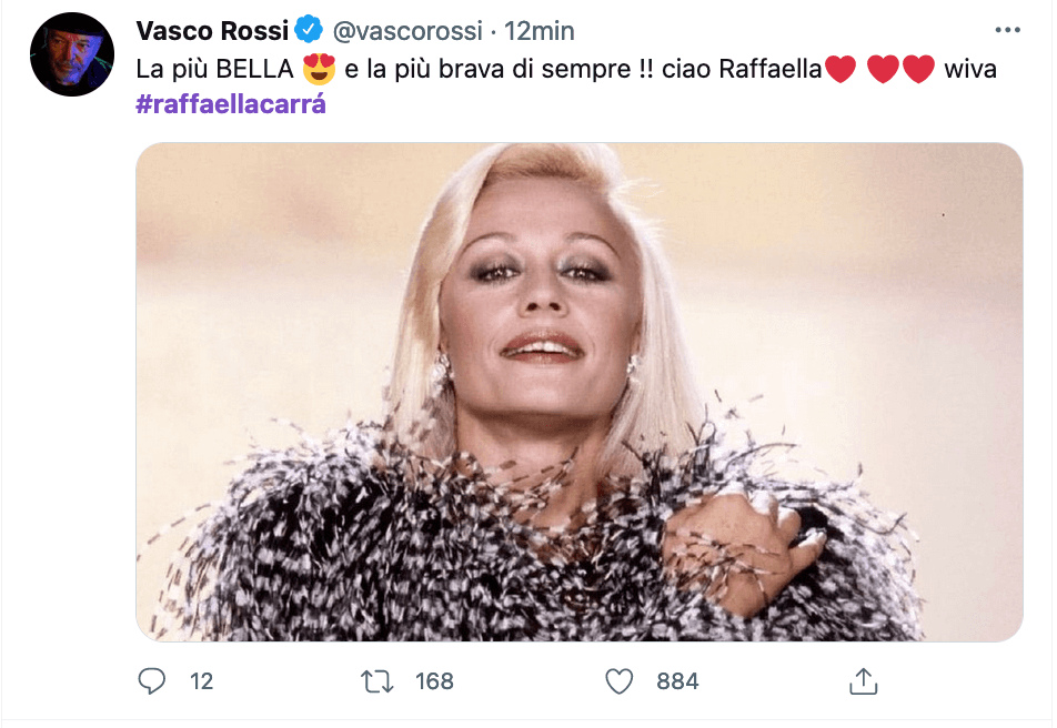 Tutti ricordano e celebrano Raffaella Carrà