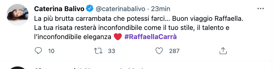 Tutti ricordano e celebrano Raffaella Carrà
