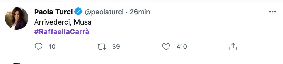 Tutti ricordano e celebrano Raffaella Carrà