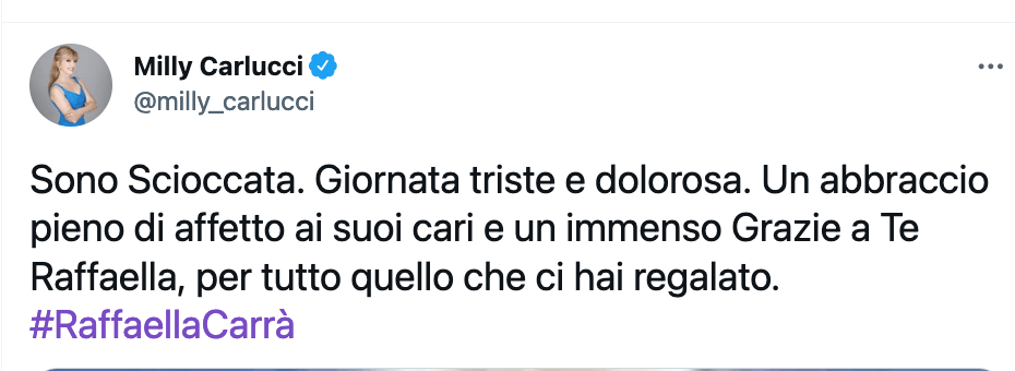 Tutti ricordano e celebrano Raffaella Carrà