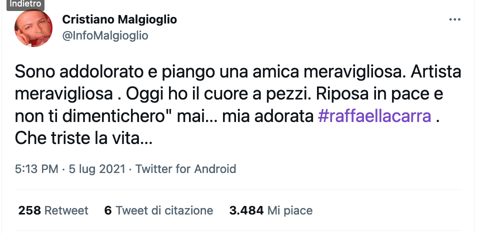 Tutti ricordano e celebrano Raffaella Carrà