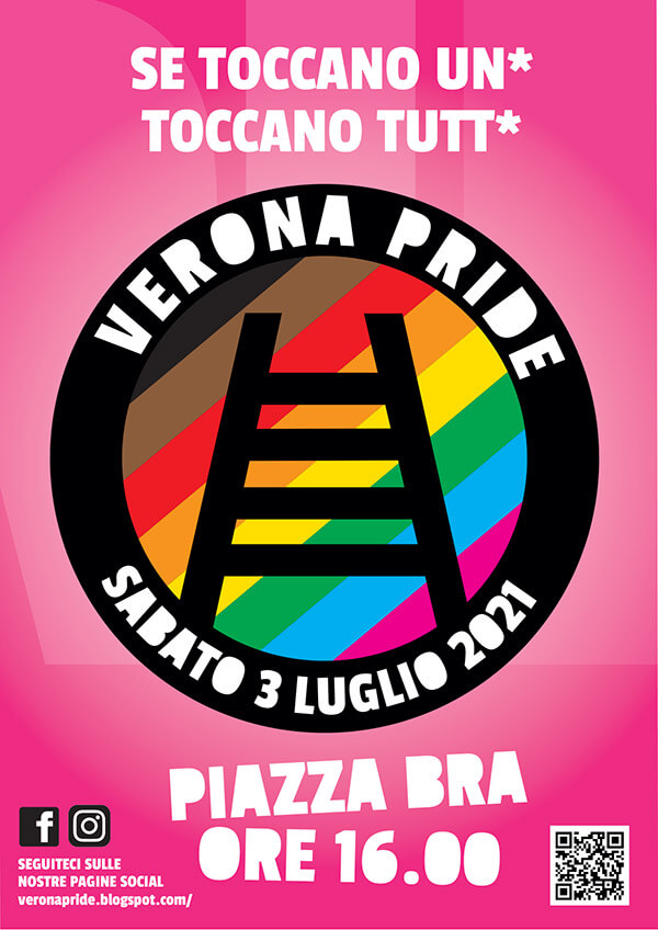 Onda Pride 2021, oggi scendono in strada Bologna, Napoli e Verona - Verona Pride - Gay.it