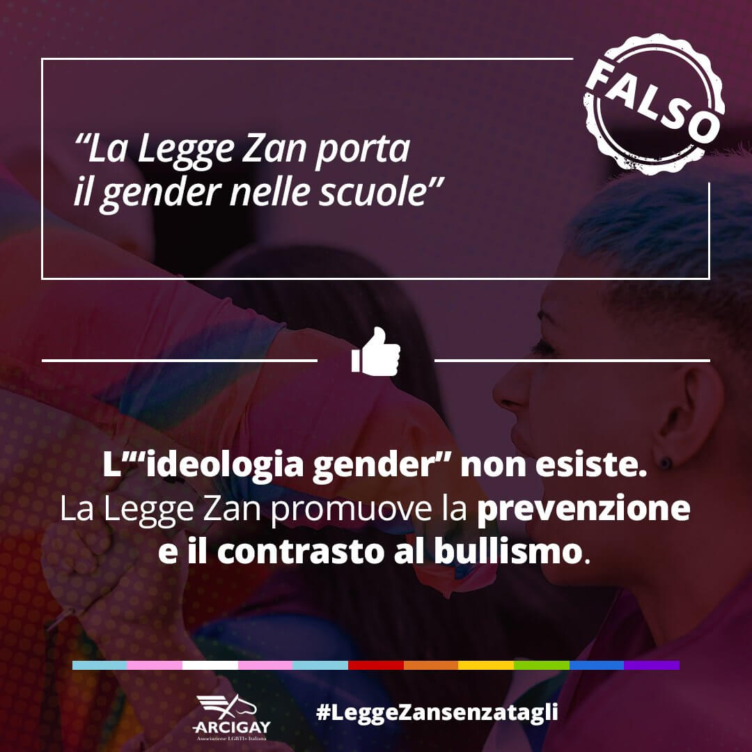 #LeggeZansenzatagli, Arcigay si rivolge ai senatori con una campagna che smonta le fake news sul DDL - campagna Arcigay rivolta ai senatori che smonta le fake news sul DDL 2 - Gay.it