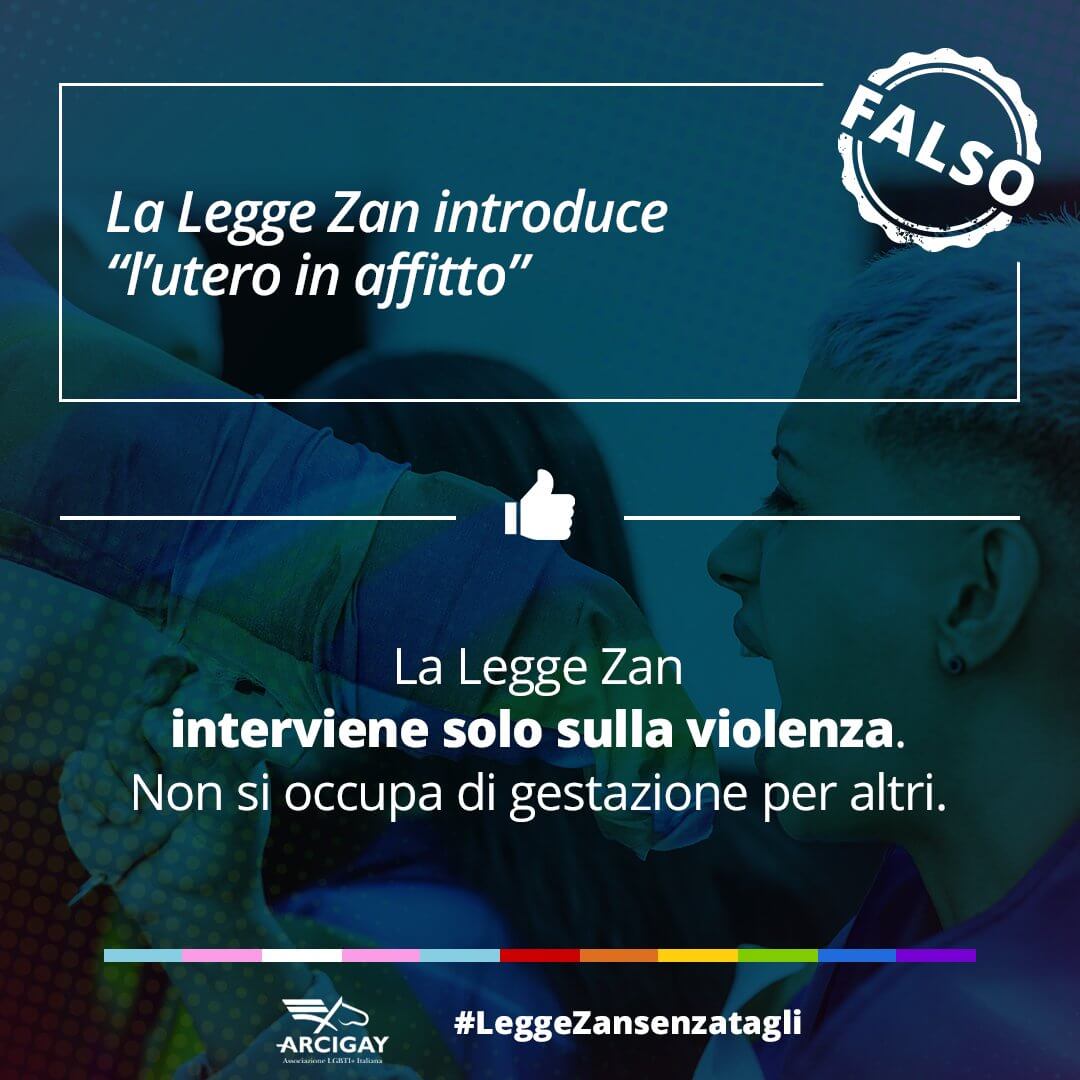 #LeggeZansenzatagli, Arcigay si rivolge ai senatori con una campagna che smonta le fake news sul DDL - campagna Arcigay rivolta ai senatori che smonta le fake news sul DDL 3 - Gay.it