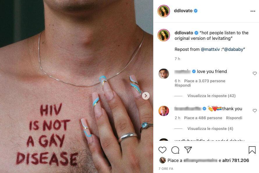 La rabbia di Dua Lipa contro il rapper DaBaby: 'Le tue parole sono orripilanti e omofobiche' - demi lovato - Gay.it