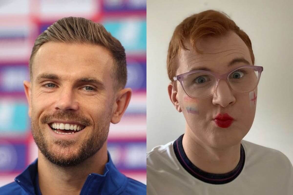 Jordan Henderson applaude il tifoso truccato di rainbow allo stadio: “Il calcio è per tutti, qualunque cosa accada”