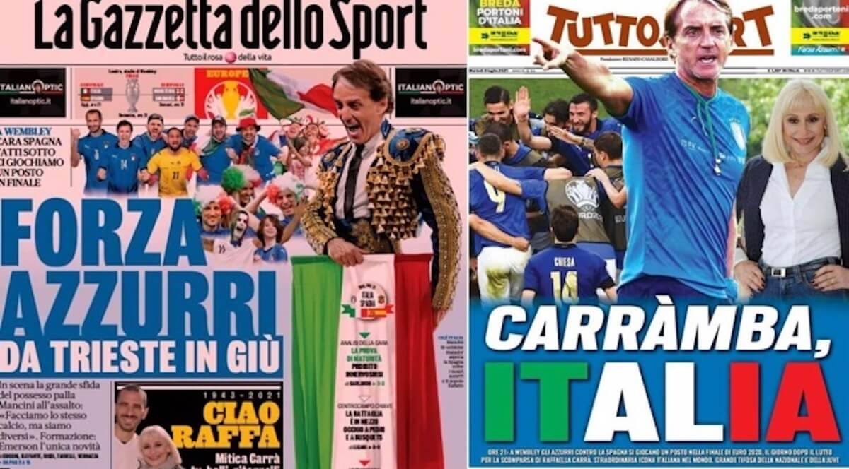 Raffaella Carrà, i funerali venerdì in Campidoglio – stasera omaggio a Wembley prima di Italia-Spagna