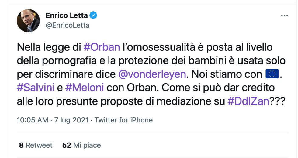 Omotransfobia, Ursula Von Der Leyen minaccia Ungheria e Polonia: "Non resteremo a guardare. Pronti a reagire" - tweet letta - Gay.it