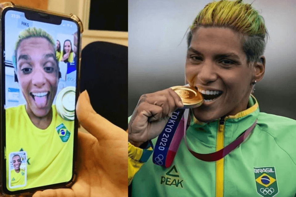 Tokyo 2020, la nuotatrice brasiliana Ana Marcela Cunha dedica l'oro alla compagna Maria Clara - Ana Marcela - Gay.it