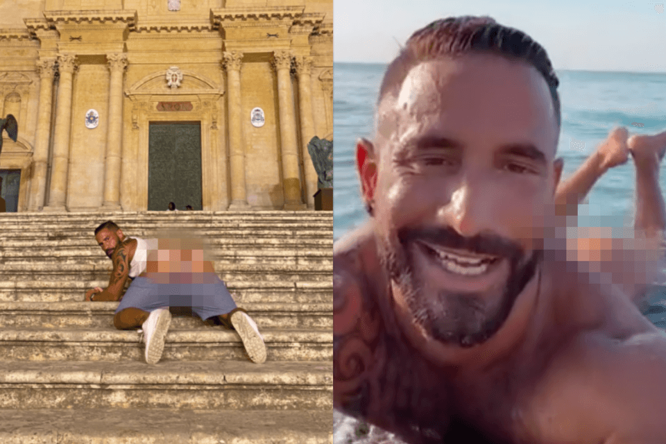 Si spoglia davanti alla Cattedrale di Noto, performer di OnlyFans multato per atti osceni in luogo pubblico - Fabrizio Santamaria - Gay.it