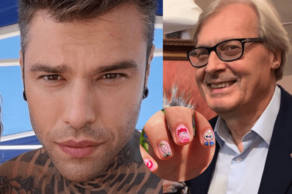 Vittorio Sgarbi vs. Fedez: “Sulle unghie lo smalto, nel cervello la ruggine”. Il rapper replica