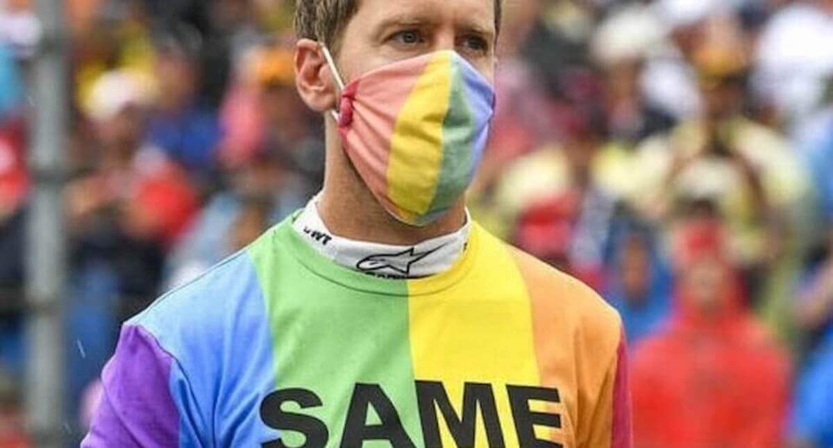 Ungheria Formula 1, Vettel: “Felice se mi squalificano per aver indossato una maglia arcobaleno”