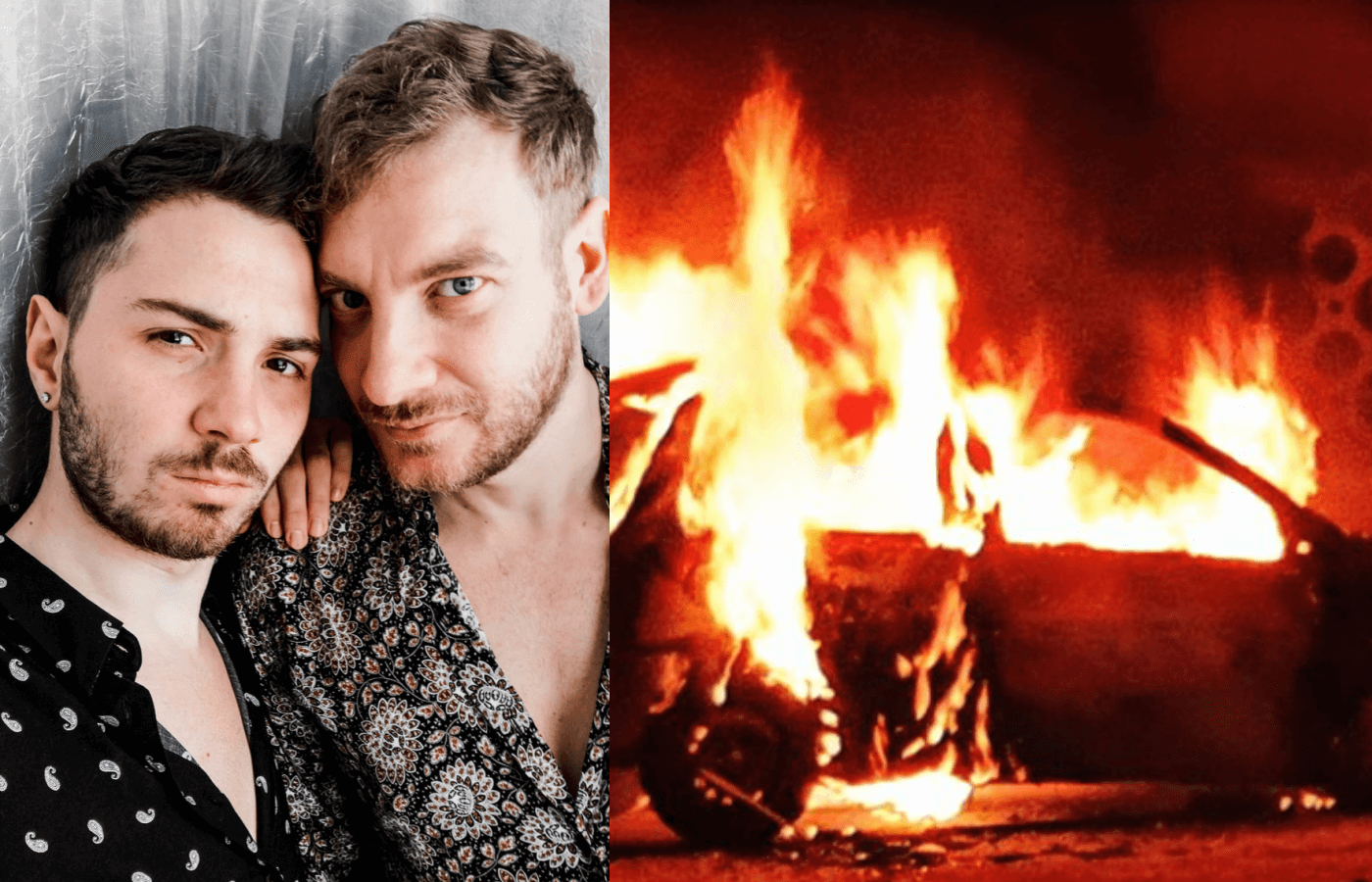 “Gay di mer*a, morite”, poi l’auto data alle fiamme: coppia di Manfredonia denuncia minacce omofobe