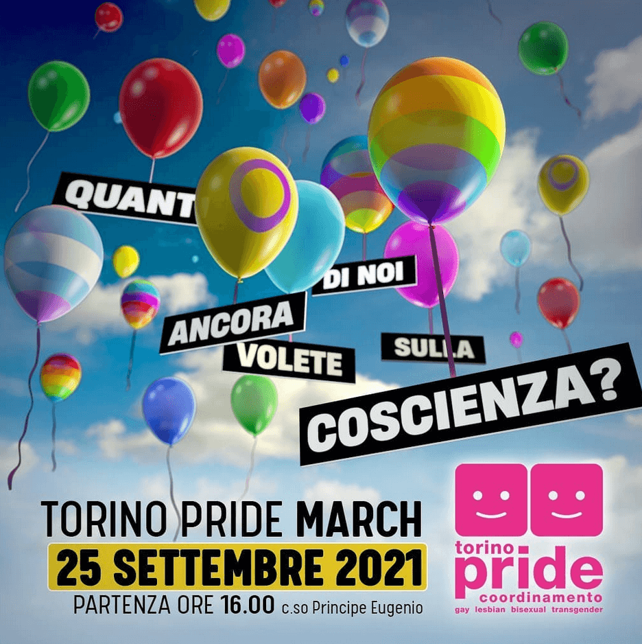 Prefettura e Questura rettificano: il Torino Pride 2021 si potrà svolgere regolarmente - Coordinamento Torino Pride - Gay.it