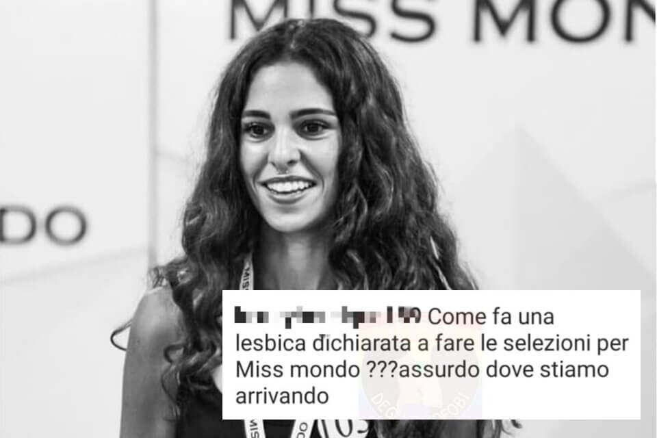 Erika Mattina in finale a Miss Mondo Italia, pioggia di commenti omofobi: "Passata solo perché sei lesbica" - Formato personalizzato – 1 - Gay.it