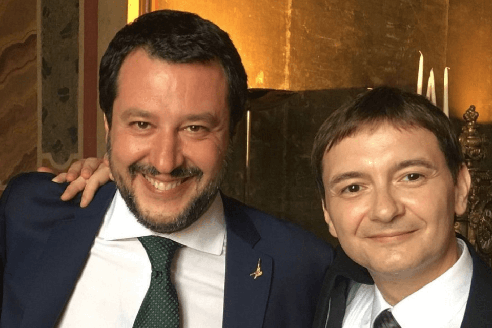 Il Caso Morisi travolge la Lega: festino per 12 ore con Ghb, due ragazzi e un 50enne - Salvini e Luca Morisi - Gay.it