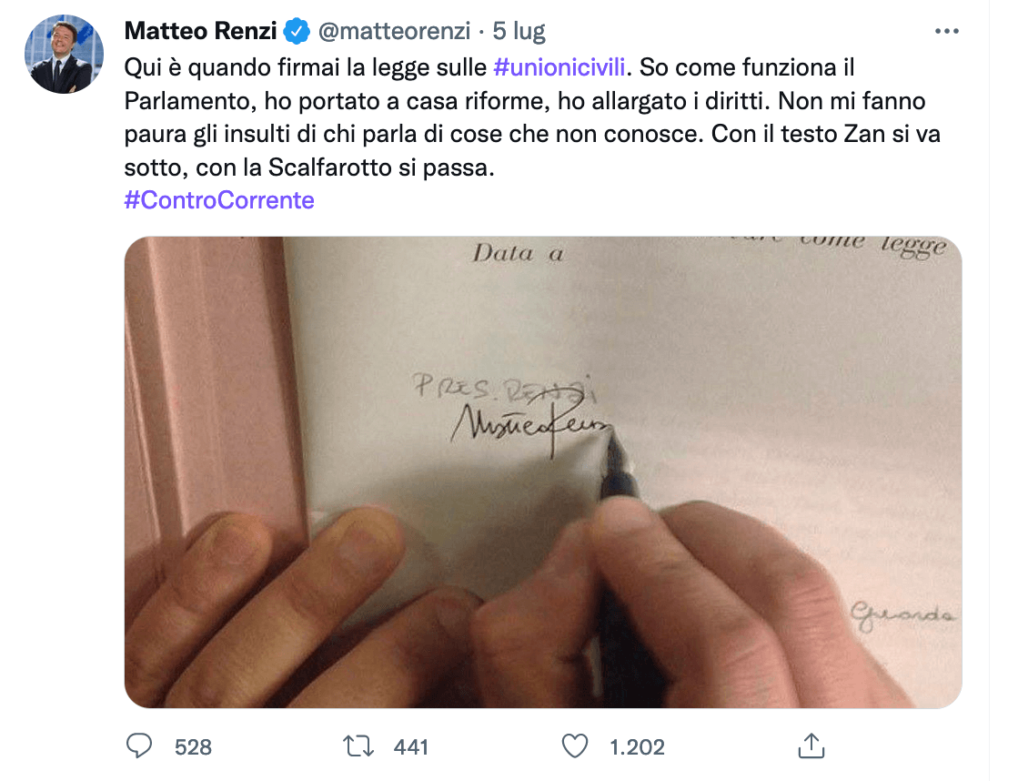 Alessio De Giorgi: "Penso tutto il peggio dell’outing di Alessandro Zan ai danni di un senatore leghista" - renzi DDLZan - Gay.it
