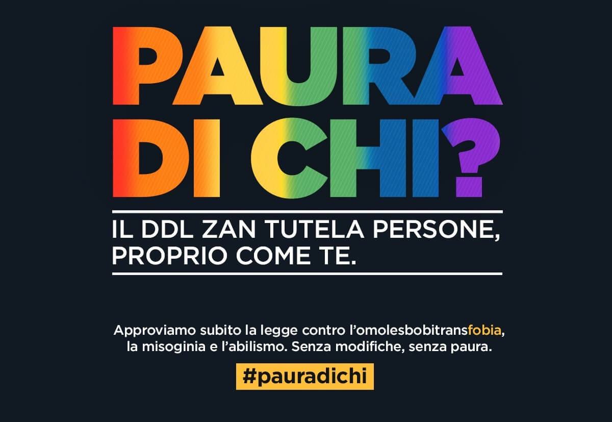 DDL Zan, parla il Movimento Arcobaleno: “Nessuna modifica o compromesso è più accettabile”