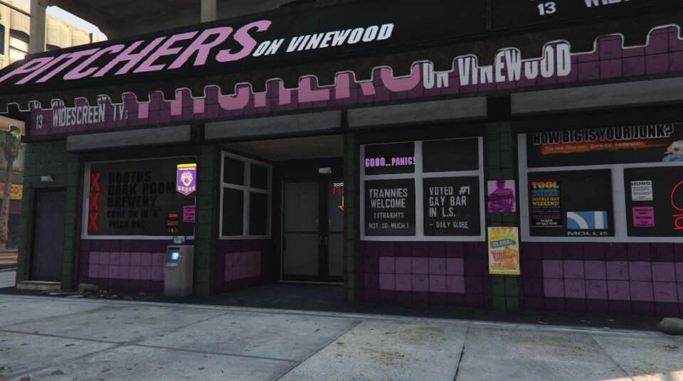Pitchers, il locale gay di Los Santos di Grand Theft Auto V
