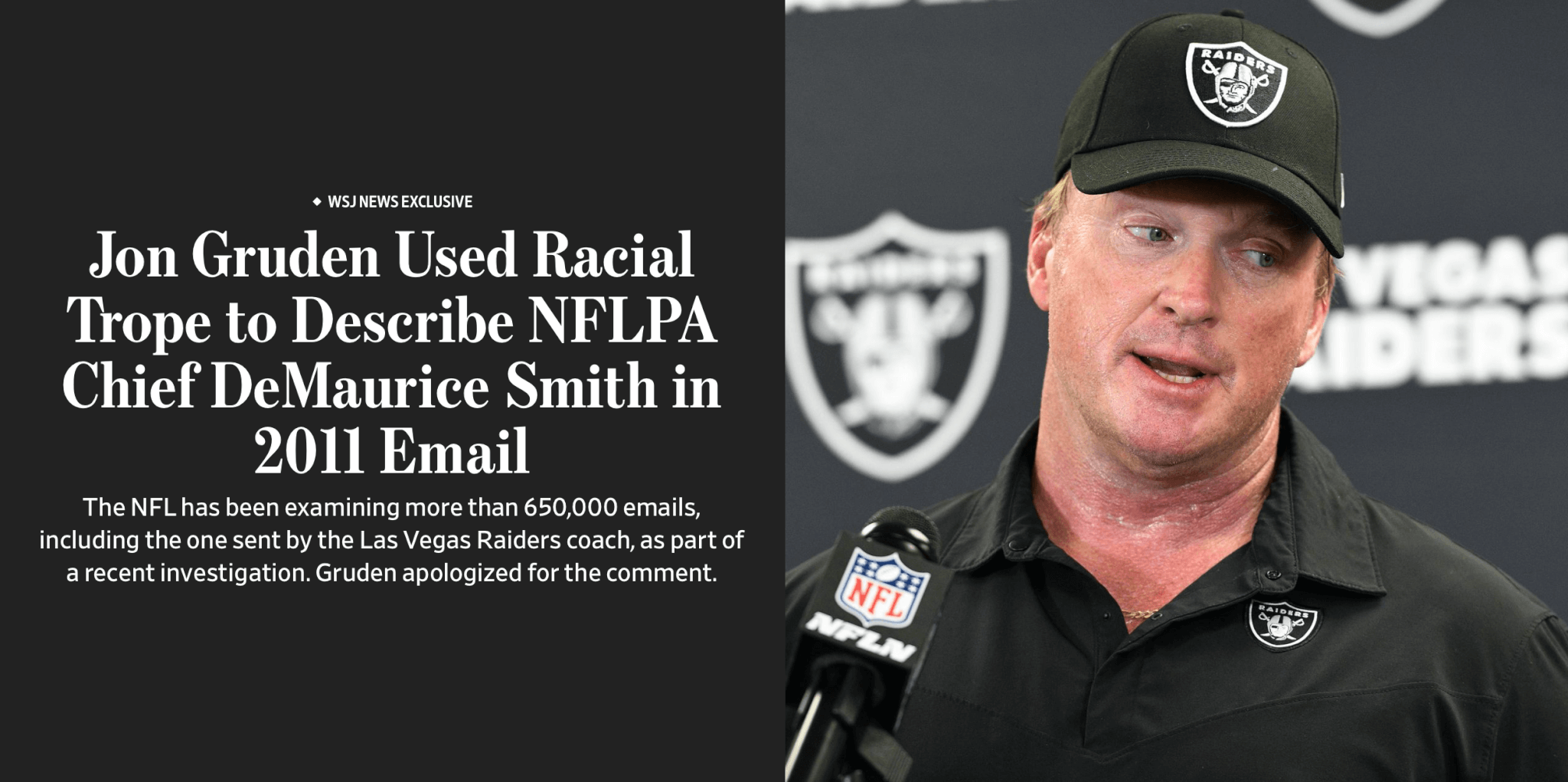 Omofobia nel football, l'allenatore Jon Gruden costretto alle dimissioni - Schermata 2021 10 12 alle 15.15.00 - Gay.it