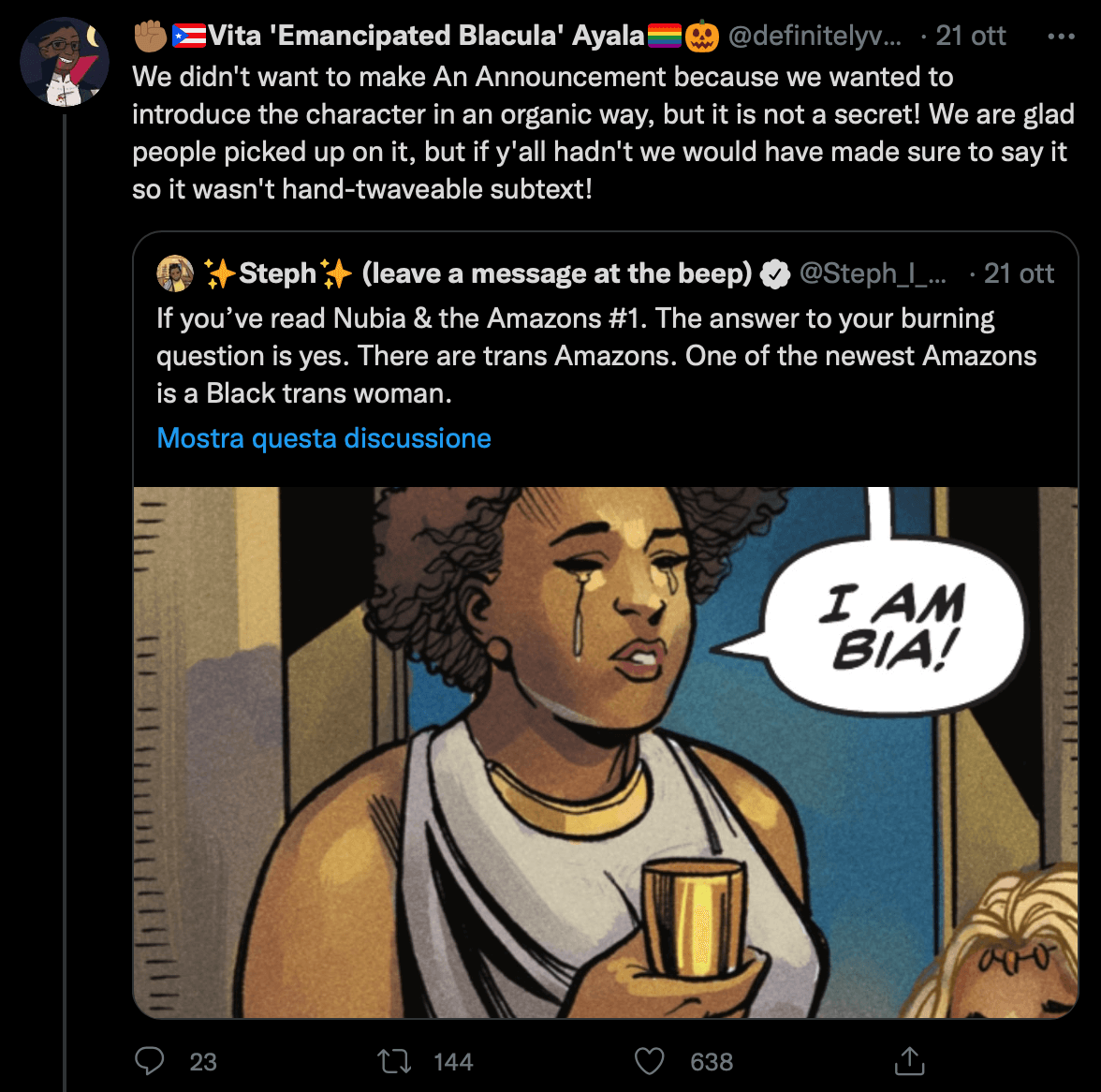 DC Comics, Bia è la prima donna nera transgender in un fumetto - Schermata 2021 10 25 alle 11.17.13 - Gay.it