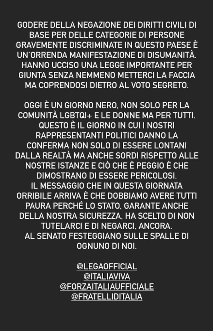 Il fermento social sulla morte del DDL Zan - Schermata 2021 10 27 alle 20.57.30 - Gay.it