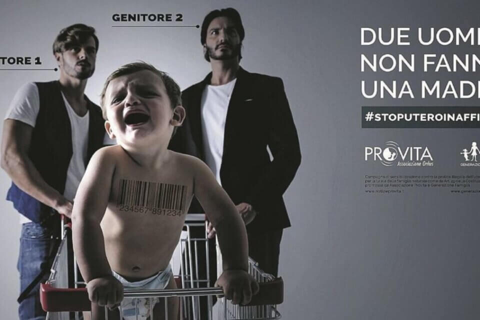 Governo approva decreto che vieta pubblicità omotransfobiche, furia Pro Vita: "DDL Zan mascherato" - Pro Vita omofobia - Gay.it