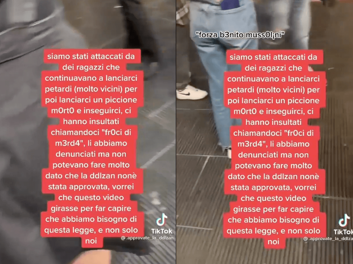 Ferrara, omofobia in pieno centro: “Fr*ci di merd*, Mussolini vi brucerebbe tutti” – VIDEO