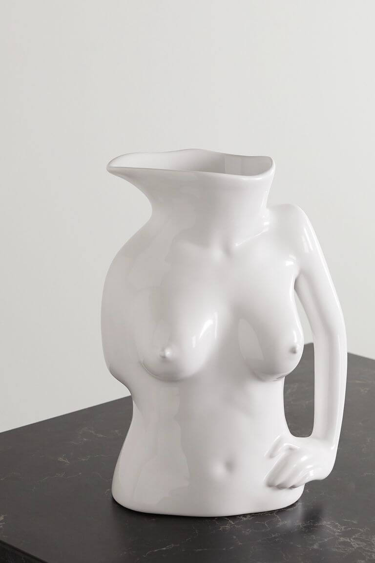 Vaso-brocca con nudo di donna