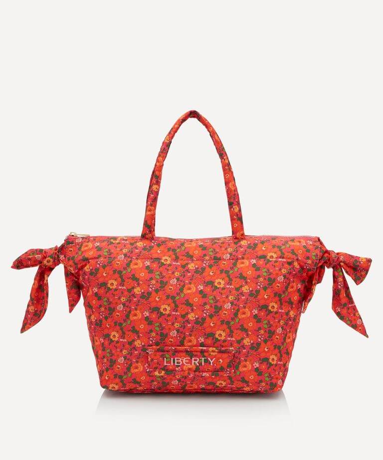 Borsa a fiori in materiale riciclato