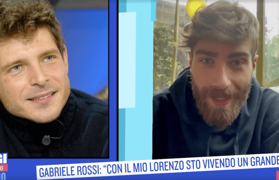 Gabriele Rossi a sorpresa: "Lorenzo Licitra è il mio compagno" - Gabriele Rossi e Lorenzo Licitra 1 - Gay.it